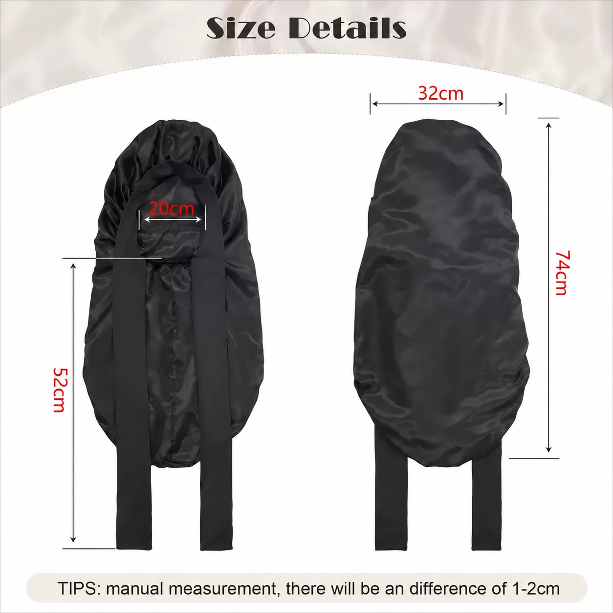 Long bonnet with strap