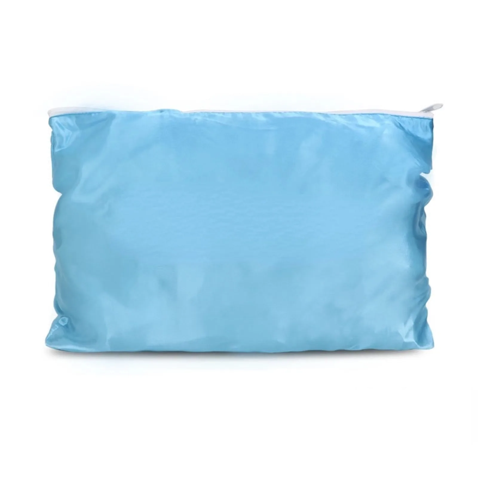 Zip satin bag